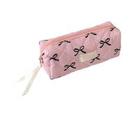 Shitafe Ka-waii Trousse à Crayons pour Filles, Trousse Scolaire, Esthétique Trousses de Maquillage avec Nœud, Pencil Case Grande Capacité, pour l'école et Le Bureau, Voyage