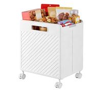 Shitafe Panier À Linge Roulant | Bac Grande Capacité Résistant,Panier De Rangement Pour Vêtements Sales,Pour Salle de Bain Chambre Salon Maison Garage