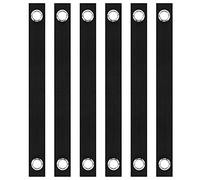 Shitailu Lot de 6 sangles pour arbre de 40,6 cm, sangles robustes pour redresser, kit de suspension pour balançoire d'arbre, sangles renforcées pour jeunes arbres, sapins et arbres Newky, noir