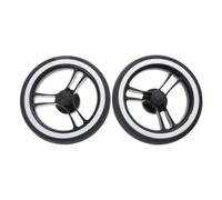 SHITINGRM Ensemble de roues de landau en caoutchouc et métal pour poussette de bébé, accoudoir avant de rechange pour plus cher