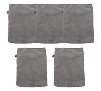 SHITINGRM Lot de 5 gants de nettoyage en microfibre doux pour le visage, réutilisables, 21 x 15 cm