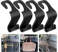 SHITONGSHANGMAO 4 Pièces Crochets pour Appuie-tête de Siège Arrière pour Volvo S40 2004-2012, Multifonctionnels Crochets pour Dossier de siège de Voiture