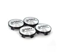 SHITONGSHANGMAO Cache Moyeux pour Audi A1 Sportback 2 (II) GB 2022 2023 2024, Lot de 4 Universel Enjoliveur Central Argent Chromé Antirouille ABS Centre de Roue Jante 68mm