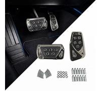 SHITONGSHANGMAO Pédales de Voiture pour Opel Grandland EV (Elektro) AB 2025, Couvre-pédales Antidérapants sans Perçage 2 Pièces pour Automatique Plastique Argenté,Grey
