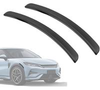 SHITONGSHANGMAO Protection de Passage de Roue Voiture pour Chery OMODA 5 (2021-), Bande Anti-Collision en Caoutchouc Blanc Souple 24x2cm Lot de 2,Black