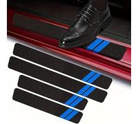 SHITONGSHANGMAO Protections de Seuil de Portière de Voiture pour BYD Seal U DM-i Plug-in-Hybrid AB 2024, Protection Seuil de Porte de Fiber Carbone Autocollant Plinthes Anti-Rayures
