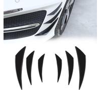 SHITONGSHANGMAO Spoiler de Pare-Chocs Avant Universel pour Skoda Karoq NU7 I 2017-2025, Ailettes de Diffuseur Canards Noir Brillant Lot de 6 Pièces Tuning