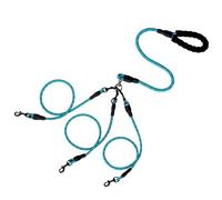 SHITOOMFE 3 Chiens Laisse sans tangles, 360 ° Rotatif Anti-enchevêtrement 3 Lash Dog avec Une poignée Robuste, adaptée pour Transporter Plusieurs Animaux de Compagnie Bien-aimés pour Voyager
