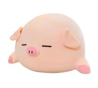 SHITOOMFE Animal en Peluche Cochon, Peluche Cochon de 15, 7 Pouces, Animal en lesté, Joli Oreiller en avec Yeux endormis, Oreiller Doux de Noël pour Enfants