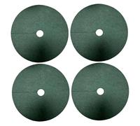 SHITOOMFE Bague de paillis d'arbre, 4pcs 16, 5 Matre de paillis d'anneau 'Arbre à Tissu Non tissé, barrière Mauvaise Herbe dégradable, barrière Matrice Mauvaises Herbes Respirante et hydratante