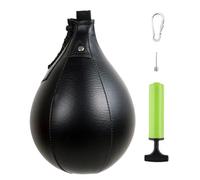 SHITOOMFE Boule de Boxe de Poire de Poire Balle de Vitesse de Poire de Poire Balle de Punch de Boxe Suspendue pour Le Fitness Noir