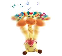 SHITOOMFE Jouet Girafe Qui Parle Dansant, Jouet Girafe Dansant 7.9x13.8 Chant Doux Peluche avec Ajustement de Volume pour Les bébés Filles et Les garçons