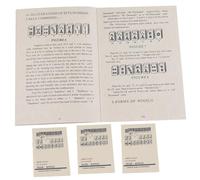 SHITOOMFE Livre de Mahjong pour débutants, Cartes de Mahjong 2024 4 pièces, Livre Taille pour débutants, Comprenant des règles et des stratégies, Comment Jouer pour Les Novices complets