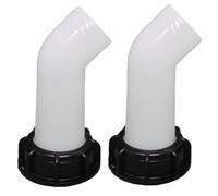 SHITOOMFE Réservoir d'eau, Tuyau de Bec de vidange d'extension 2, 4 x 5, 5 Pouces, buse réservoir 'Eau en Plastique, Tube 'Extension, buse Robinet, Valve Facile à Installer, Adaptateur Tuyau