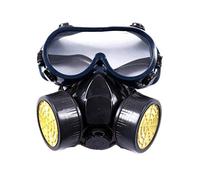 SHITOOMFE Respirateur anti-poussière, demi-couvre-masque, demi-couvre-visage anti-poussière avec filtre pour lunettes, réutilisable avec des lunettes
