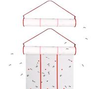 SHITOOMFE Ruban volée, 2pcs 13, 12ft Roule à Mouche Collante, Ruban Horizontal ou Vertical, Rouleau de piège Suspendu pour extérieur/intérieur, Serre, écuries, Jardin, Papier