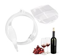 SHITOOMFE Vin Siphon Pompe Wine Siphon 2,5 m / 8,2 Pieds Silicone Brewing Siphon Tube avec Sac de Filtre et arrêt d'eau Clip à vin Pompe à vin avec Un Filtre en Acier Inoxydable pour la bière Festiva