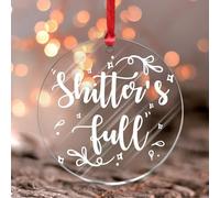 Shitter Décoration ronde à suspendre en acrylique teinté avec citation inspirante et motivante Versets de la Bible Cadeau pour les mères, les pères et les amoureux