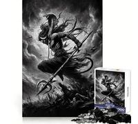 Shiva, Dieu Hindou, Puzzle de 1000 pièces pour Adultes, Jeu de logique mentale Anti-Stress, découpe Ferme, Cadeau Exceptionnel 38x52cm