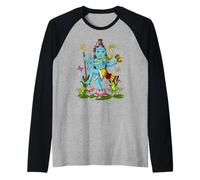 Shiva Dieu Hindou Zen Yoga Méditation Hindouisme Spirituel Manche Raglan