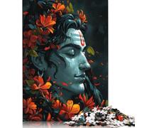 Shiva in Floral Glow Puzzle 1000 Pièces Educa Jouet en Bois Jeu D'Intelligence Décoration Intérieure Jeu Éducatif Challenge Toy Adultes & Enfants des 14 Ans 1000pcs (40x28cm)