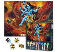 Shiva Puzzle 1000 blocs, puzzles de dieu hindou pour adultes, religion indienne, puzzle ou jouet pour amis âgés, 50 x 70 cm