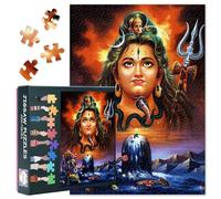 Shiva Puzzle 1000 pièces, puzzles dieux indiens, puzzle pour adultes ou jouets, convient aux amis plus âgés 50 x 70 cm