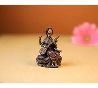SHIVAJI ARTS Petite statue Saraswati de 7,6 cm - Idol de Saraswati Savitri, Gayatri, Deity, Devi Seraswathi Maa, Saraswathy Figure, Saraswathy Murty