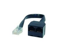 Shiverpeaks RNIS Adaptateur [1x RJ45 mâle 8P8C - 2x RJ45 femelle 8P8C] 0.1 m noir