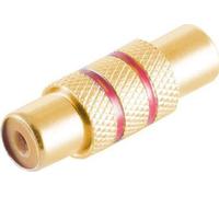 shiverpeaks ®-BASIC-S--Adapter, prise femelle Cinch sur prise femelle Cinch, métal, contacts dorés, rouge (BS57040-MGR)