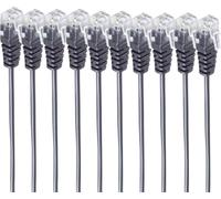 shiverpeaks ®-BASIC-S--Câble de raccordement téléphonique, RJ11 mâle sur RJ11 mâle, câble rond, noir, flexible, câble en cuivre, SET 10 pièces 2,0m (BS70084-2-SET10)