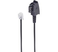 shiverpeaks ®-BASIC-S -Câble de raccordement téléphonique-TAE F mâle sur Western mâle 6/4, Siemens, 20m (BS70055-20)