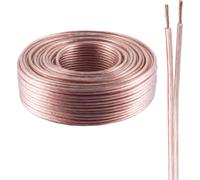 shiverpeaks ®-BASIC-S--Câble haut-parleur 2,5mm² 50x0,25 CCA transparent 50m (BS06-215011)