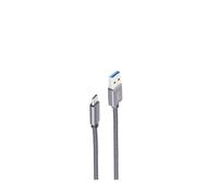 SHIVERPEAKS Basic-S câble USB 0,5 m USB 3.2 Gen 2 (3.1 Gen 2) USB C Gris