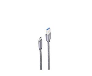 SHIVERPEAKS Basic-S câble USB 0,5 m USB 3.2 Gen 2 (3.1 Gen 2) USB C Gris