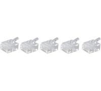 shiverpeaks BASIC-S Connecteur modulaire RJ45, non blindé 6 pôles, 6 contacts occupés, version DEC, contacts dorés (BS72050-DEC-5)