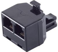 shiverpeaks ®-BASIC-S--Connecteur Western 6/4 sur 2 connecteurs Western 6/4, adaptateur fixe (BS71230)