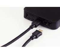 shiverpeaks ®-BASIC-S--HDMI A mâle vers HDMI A mâle, contacts dorés, ULTRA HD, 3D, HEAC, noir avec gaine noire en nylon basse densité 7,5m (BS77477-LDN)