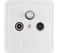 shiverpeaks ®-BASIC-S-prise d'antenne, BK+SAT, Stich., digi, Sonder., Rück.,DC 1 dB, 3-fach Set blanc (BS83905-1SETW)