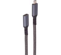 shiverpeaks ®-BASIC-S--USB-C Câble d'extension, 3.2, PD, textile, 0,5m (BS14-74003)