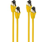 shiverpeaks BS08-41002-2 Câble réseau jaune 0,25 m Cat8.1 F/FTP (FFTP) (BS08-41002-2)