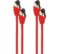 shiverpeaks BS08-41004-2 Câble réseau rouge 0,25 m Cat8.1 F/FTP (FFTP) (BS08-41004-2)