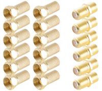 Shiverpeaks BS15-300014 Set connecteur F doré Connexions: Fiche mâle F, Prise femelle F, Fiche mâle F Diamètre de câble: 6.7 mm