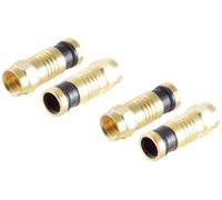 Shiverpeaks BS15-300714 F mâle compression, doré Connexions: Fiche mâle F Diamètre de câble: 7.2 mm 2 pc(s)