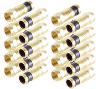 Shiverpeaks BS15-300914 F mâle compression, doré Connexions: Fiche mâle F Diamètre de câble: 7.2 mm 10 pc(s)