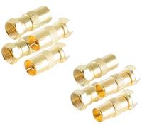 Shiverpeaks BS15-301114 Set d'adaptateur F-coaxial doré Connexions: Fiche mâle F, Prise femelle F, Prise coaxiale IEC, Fiche