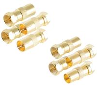 Shiverpeaks BS15-301114 Set dadaptateur F-coaxial doré Connexions: Fiche mâle F, Prise femelle F, Prise coaxiale IEC, Fiche coaxiale IEC 1 set