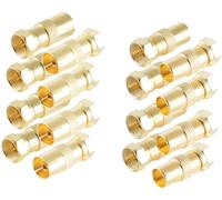Shiverpeaks BS15-301214 Set dadaptateur F-coaxial doré Connexions: Fiche mâle F, Prise coaxiale IEC, Fiche coaxiale IEC 1 set