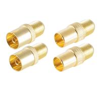Shiverpeaks BS15-301414 Set adaptateur coaxial-F doré Connexions: Prise