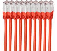 shiverpeaks BS75711-H0.25R-SET10 Câble réseau rouge 0,25 m Cat6 S/FTP (S-STP) (BS75711-H0.25R-SET10)